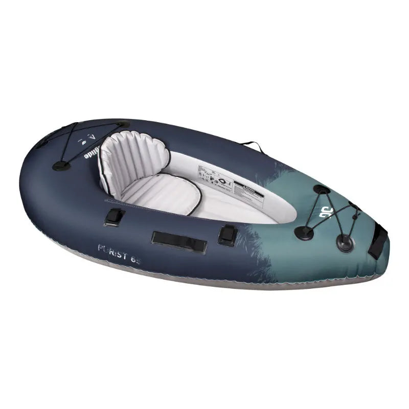 Aquaglide Backwoods Purist 65 Inflatable Kayak - 1 Person inflatable Kayak - Best Inflatable Fishing Kayak - Shrewsbury Water Sport Shop - Wake2o