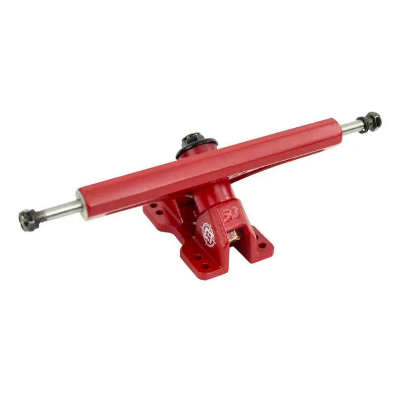 Arsenal 180mm 50 Degree Trucks - Crimson Red - Freeride And Downhill Longboard Trucks