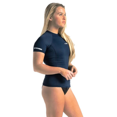 C-Skins UV Skins Basics Womens Short Sleeve Rash Vest - Wake2o