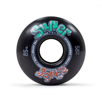 Enuff Super Softie Skateboard Wheels Black 58mm - Shrewsbury UK Skateboard Shop - Wake2o