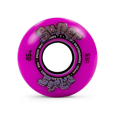 Enuff Super Softie Skateboard Wheels Purple 53mm - Shrewsbury UK Skateboard Shop - Wake2o