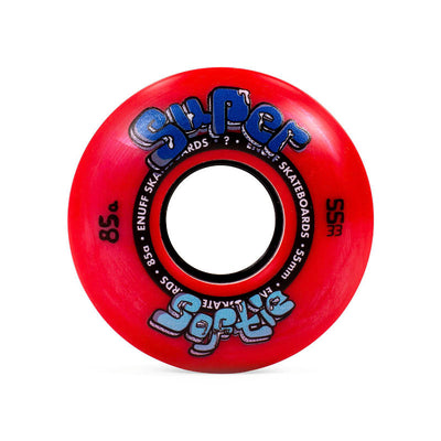 Enuff Super Softie Skateboard Wheels Red 55mm - Shrewsbury UK Skateboard Shop - Wake2o