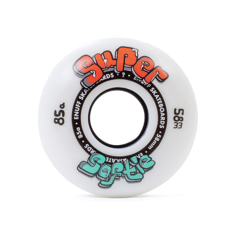 Enuff Super Softie Skateboard Wheels 58mm - Shrewsbury UK Skateboard Shop - Wake2o