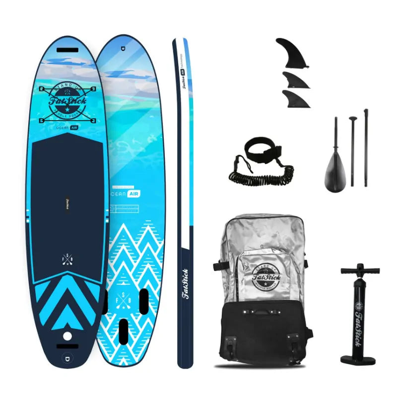 FatStick Pure Art Inflatable Paddle Board Package In Blue - Shrewsbury Water Sport Shop - Wake2o