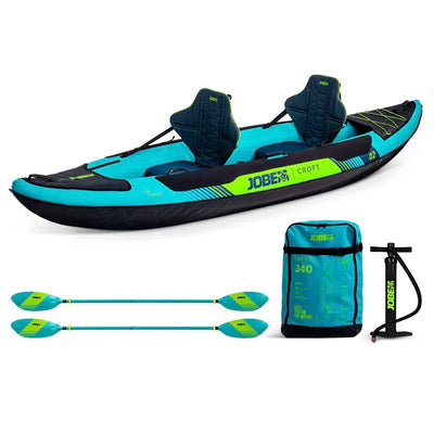Jobe Croft Inflatable Kayak Package - Amazing Quality 2 Person Kayak - Shrewsbury Watersports - Wake2o UK