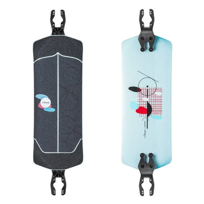 Loaded Tangent - Brick And Bracket - Create Your Own LDP Setup - Includes Loaded Tangent Longboard Deck, Loaded Zee Bracket System And 1 Set Of 1.25" Hardware - Just Add Trucks, Bolts And Wheels And Ride - The Ultimate Custom LDP Longboard - Wake2o