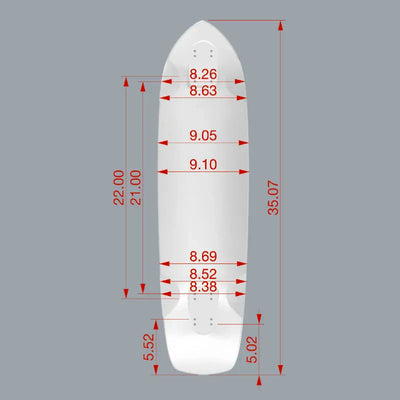 Pantheon Lisa Peters Pro Model Longboard Deck Specs - Performance Downhill Skateboard - Shrewsbury Skateboard Shop - Wake2o