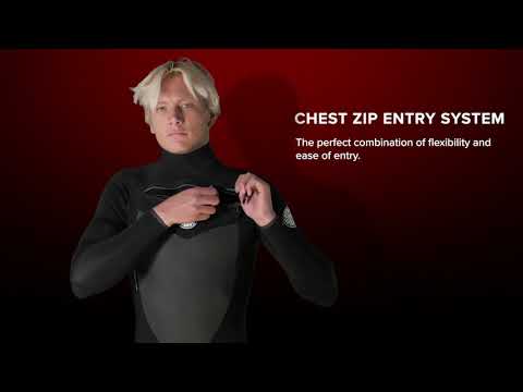 Rip Curl Flashbomb 3:2 Mens Chest Zip Wetsuit - Black