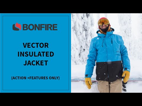 Bonfire Vector Insulated Snowboard Jacket - Bonfire Outerwear Snowboard Jacket - Wake2o