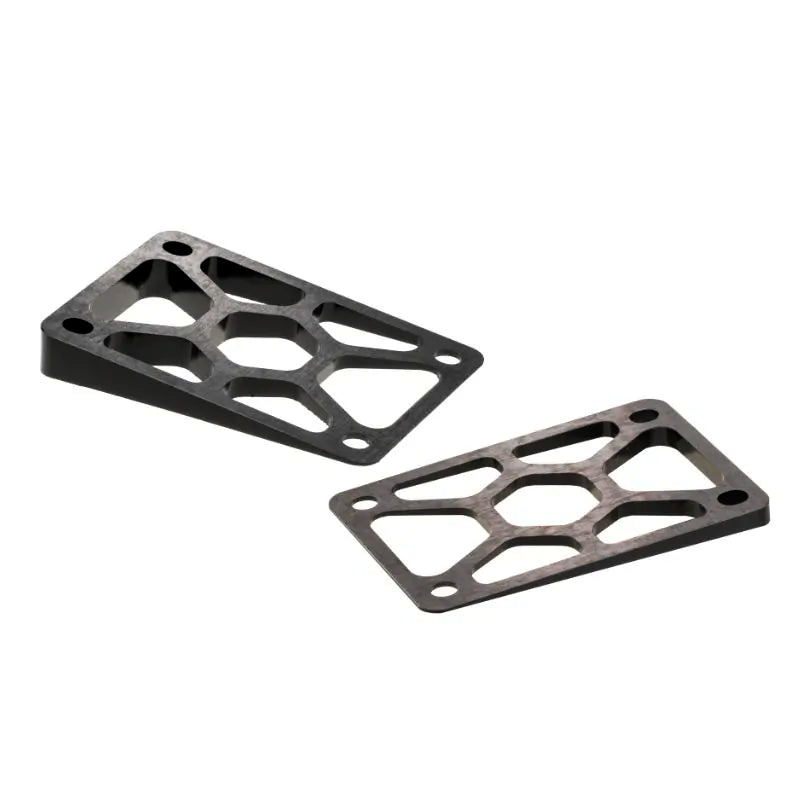 Seismic Angled Truck Risers 3° And 7° Pack - Wedge your Longboard For A Dialed In Downhill Racing Setup