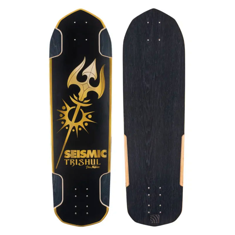 Seismic Dre Nubine Trishul Longboard Deck 31" - The Best Downhill And Freeride Deck - Wake2o