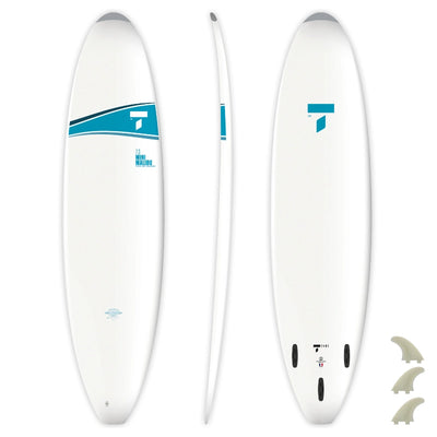 Tahe Surfboards 7'3 Mini Malibu Surfboard - Bic Surf - Wake2o