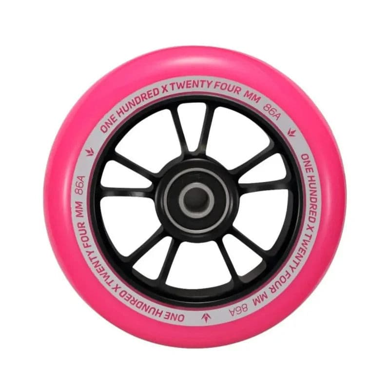 Blunt Envy 100mm Scooter Wheel - Black/Pink - Individual Scooter Wheel - Wake2o