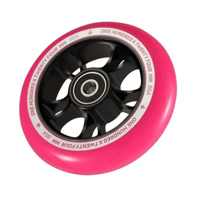 Blunt Envy 100mm Scooter Wheel - Black/Pink - Individual Scooter Wheel - Wake2o