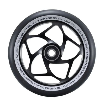 Blunt Envy Gap Core 120mm Scooter Wheels - Black/Black - Wake2o
