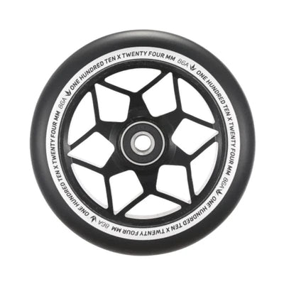 Blunt Envy Diamond 110mm Scooter Wheels - Black/Black - Wake2o