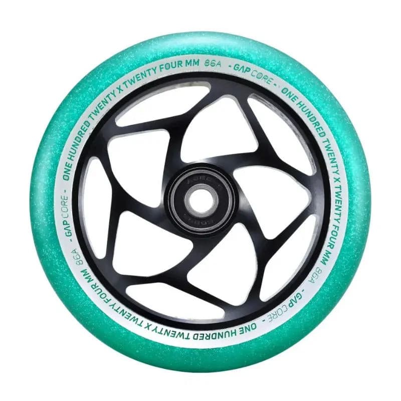Blunt Envy Gap Core 120mm Scooter Wheels - Black/Jade - Wake2o