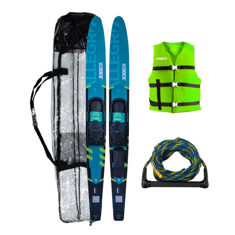 Jobe Allegre Combo Water Skis Package - Teal - Wake2o