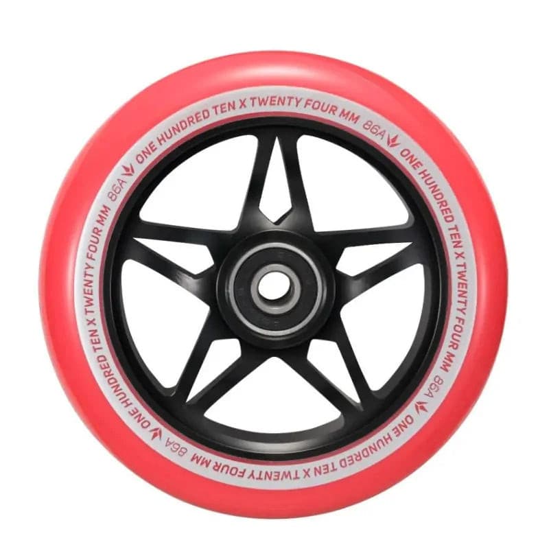 Blunt Envy S3 110mm Scooter Wheels - Black/Red - Wake2o