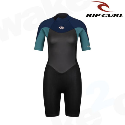 Rip Curl Omega 1.5mm Womens Shorty Wetsuit - Green - Wake2o