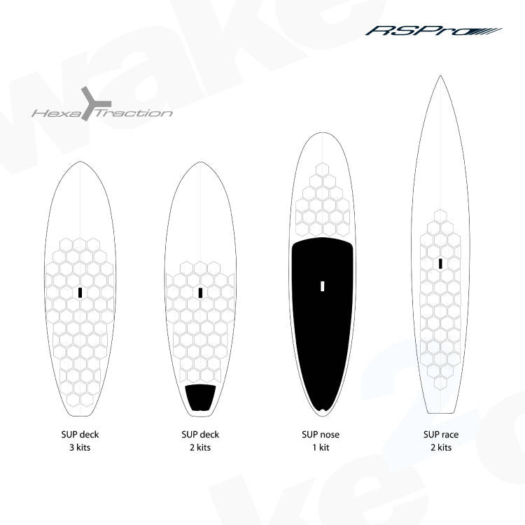 RSPro Hexatraction SUP Board Grip - Ideal for all surfboards and SUP - Shrewsbury Surf Shop - Wake2o